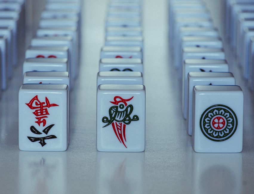 麻將牌特寫